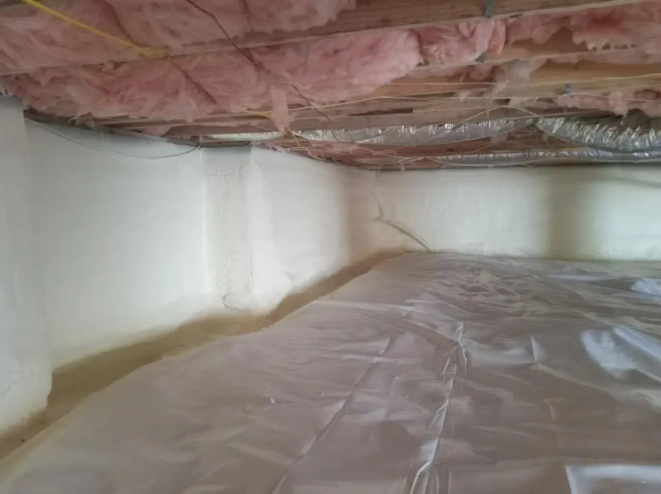 Crawl space encapsulation with closed-cell spray foam for Attic Insulation in Yreka