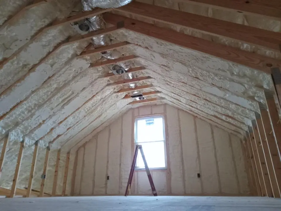 Spray foam roofing application for Crawl Space Insulation project in Yreka